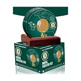 Oakland Athletics 4 pack Coaster Set with Game Used Dirt
