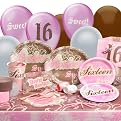 Sweet 16 Birthday 8-Guest Deluxe Party Kit