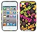 Colorful and Graphic Cases for Apple iPod Touch 4G 4th Generation with Screen Protector Film - Retail Packaging - 4 Pack