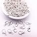 ZHONGJIUYUAN 500-PACK (Silver) Jewelry Making Loose Lobster Parrot Clasp Claw for DIY Necklace Bracelet 12x7mm