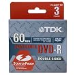 8cm Scratch-Resistant Write-Once Double-Layer DVD-R - 3 Pack