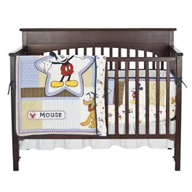 Star Shine Mickey 4 Piece Baby Crib Bedding Set by Disney Baby