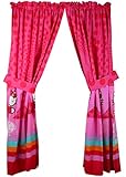 Sanrio Hello Kitty Curtains Peace Love Window Drapes