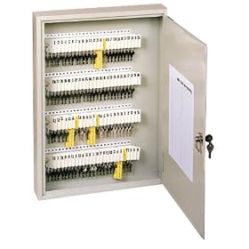 Buddy Products 1100-6 100 Key Cabinet, Steel, 3 x 22 x 16-Inches (Putty)
