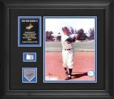 Los Angeles Dodgers Pewee Reese 8X10 Framed Photo With Game-Used Baseball Piece & Medallion