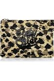 (シーバイクロエ)SEE BY CHLOE Camouflage-print linen cosmetics pouch コスメポーチ...