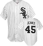 Bobby Jenks Chicago White Sox Home Pinstripe MLB Replica Jersey