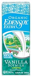 EdenSoy Organic Soymilk, Vanilla with Vitamins & Calcium, 8.45-Ounce Boxes (Pack of 27)