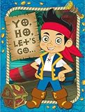 Disney Jake and the Never Land Pirates Invitations (8) Party Supplies (Blue)