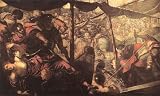 6 x 4 Greeting Card Tintoretto Battle between Turks and Christians