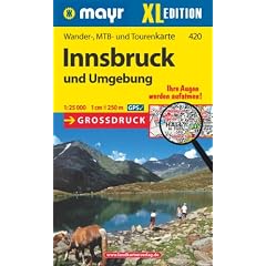 Innsbruck und Umgebung XL: Wander-, MTB- und Tourenkarte. GPS-geeignet. Gro�druck. 1:25000