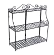 Panacea Products Forged 3-Tier Plant Stande, Black