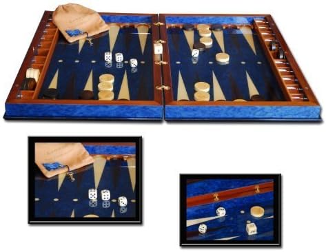 Sorrento I Italian Made Inlaid Wood Backgammon Game Set by Cambor Games