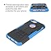 iPhone 7 Case, Moonmini Shockproof Hybrid Heavy Duty Dual Layer Rugged Armor Case Kickstand Cover Defender for iPhone 7 4.7 Inch - Blue