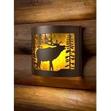 Decorative Indoor Wildlife Sconces (Bull elk right) by PD Metals