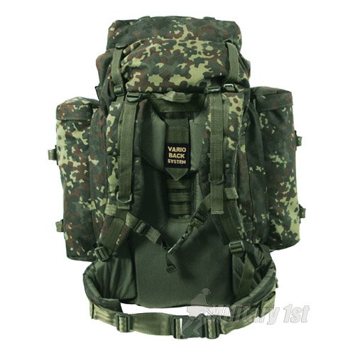 German Army Rucksack Military Mountain Bergen Patrol Pack Backpack 80L Flecktarn Camo