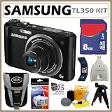 Samsung TL350 10.2MP HD Digital Camera with 5x Optical Zoom and 3-inch AMOLED Screen + 8GB Deluxe Accessory Kit