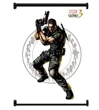 Marvel vs. Capcom 3: Fate of Two Worlds Game Chris Redfield Fabric Wall Scroll Poster (16″x21″) Inches
