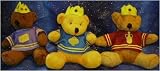 Three King Plush Bears