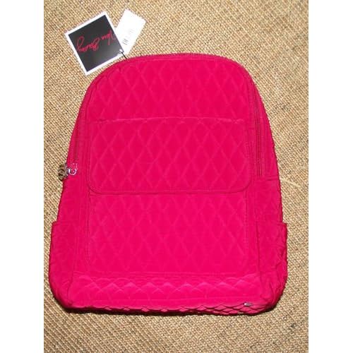 VERA BRADLEY MICROFIBER BACKPACK - CARDINAL RED Color VERA BRADLEY MICROFIBER BACKPACK - CARDINAL RED Color