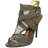 GUESS Womens Ogut Open-Toe Bootie
