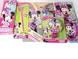 Minnie Mouse - Daisy Duck 6 Items: Holographic Puzzle, Night Light, Autograph Book, Glow Wand, Stickers, Puzzle