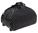 Present Time Weekend Bag Polka Dots BK/WH