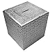 ITOS365 Handicrafted Wooden Money Bank Square Silver Kids Piggy Coin Box Gifts - 5 X 5 Inches RS.370.00