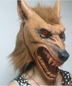 Helen Ou@halloween Horse Head Mask Horror Rabbit Wigs Cos Animal Wolf Horse