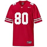 Nike Ohio State Buckeyes #80 Scarlet Twilled Football Jersey