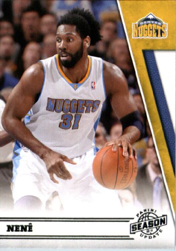 2010/11 Panini Season Update Basketball Card # 136 Nene Denver Nuggets In a Protective Screwdown Display Case !