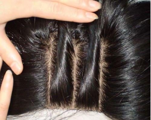 Custom Made Hair Lace Closure Topper Conceal All Types of Thinning and Crown Loss, Lightweight, Handmade for You. (BLEACH BLONDE (can dye darker)) by PERFECTFRINGE