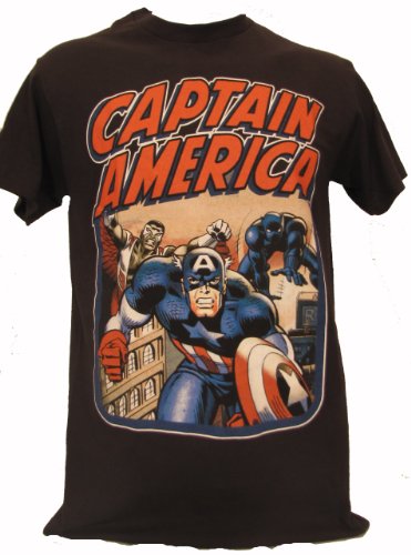  Captain America Falcon Black Panther T-shirt