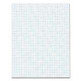 TOPS Quadrille Pad, 8.5 x 11 Inches, 4 Squares per Inch, 20 Pound Stock, 50 Sheets, White (33041)