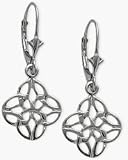 Celtic Knot Genuine Sterling Silver Earrings