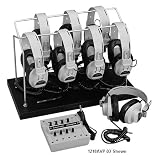Califone 1218AV-03 8-Position Monaural Listening Center with Volume Controls