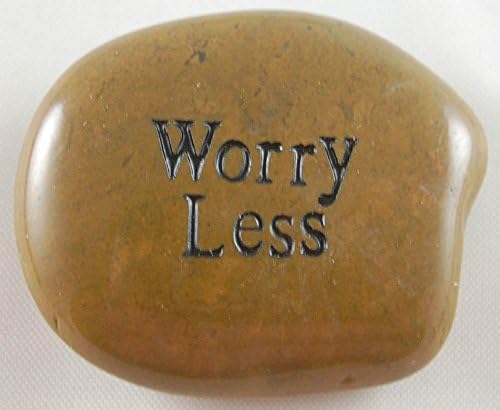 Worry Less Engraved River Rocks Word Stones Sold Individually
