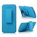 iXCC Ascend Series Slim Hard PC Shell Slidable Cover with Built in Kickstand and Holster Clip Swivel for iPhone 6 - Blue