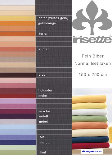 Irisette 0006_20_148757 Merkur, Biber-Betttuch, 150 x 250 cm, dunkelblau