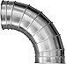 Nordfab 3210-1030-215000 Ducting Qf Elbow 30 Degree 1.5 CLR, 10" Dia, SS 304