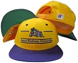 James Madison Dukes Classic Split Bar Snapback Adjustable Plastic Snap Back Hat / Cap