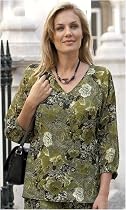 Penny Plain - Crushed Georgette Blouse