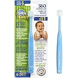 Baby Buddy 360 Degree Toothbrush-Innovative 6-Stage Oral Care System Grows With Your Child-Stage 5 for Babies/Toddlers-Kids Love Them Age 4 to 24 Months, Blue 3 Pack