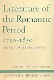 Literature of the Romantic period, 1750-1850