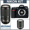 Nikon D200 Digital 10.2mp SLR Camera 2 Lens Zoom Kit Outfit with 18-135mm f/3.5-5.6G ED-IF AF-S DX Zoom-Nikkor Lens & 70mm - 300mm f/4-5.6G ED AF-S DX VR (Vibration Reduction) - USA Warranty