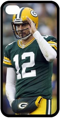 Customized iPhone Case Aaron Rodgers Packers Printed Durable RUBBER iPhone 4 4S Case Cover