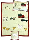 IMAGE OF Farm Twin Quilt 3 Pcs Set