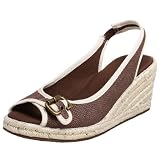  : Naturalizer Women's Sherene Peep Toe Slingback Platform,Brown,6 M