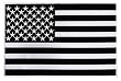 Large American Flag Black Embroidered Patch USA United States of America Iron-On Patriotic Emblem
