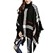 Women's Pullover Batwing Sleeves Sweater Poncho Cape Cloak Tassels